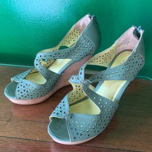 Seafoam Green Seychelles Wedges